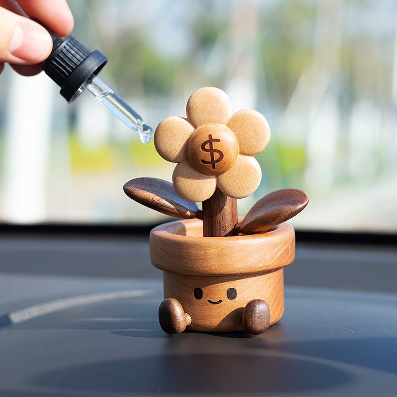 Handcrafted Solid Wood Bloom Sculpture | Soothing & Heartwarming Decor - WOOD KONG