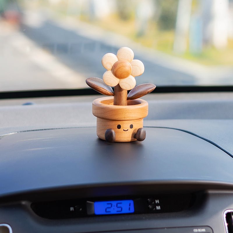 Handcrafted Solid Wood Bloom Sculpture | Soothing & Heartwarming Decor - WOOD KONG
