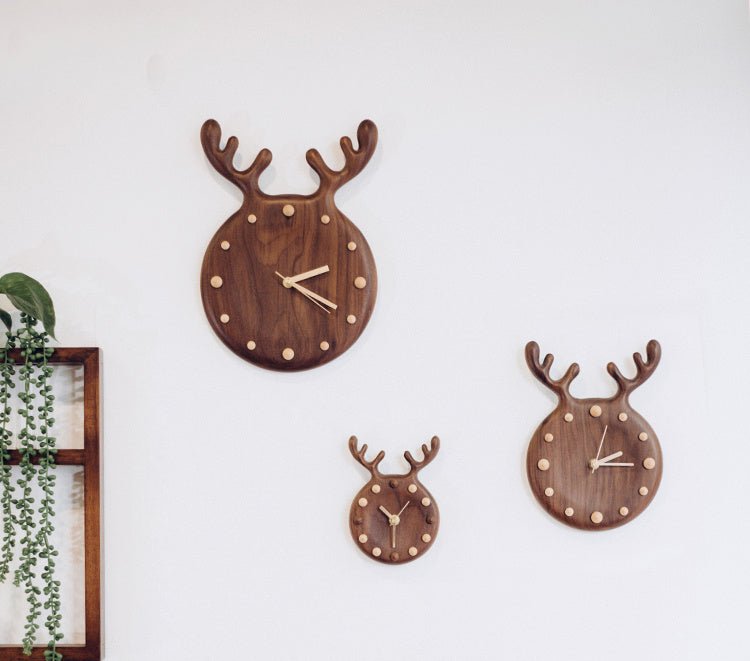 Nordic Solid Wood Simple Wall Clock Pendulum - WOOD KONG