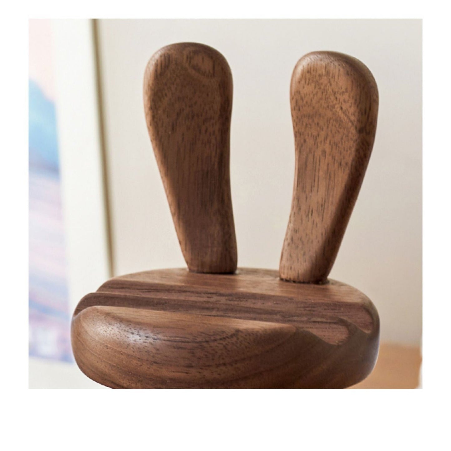 Solid Wood Mobile Phone Stand Desktop Creativity - WOOD KONG