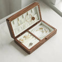 wooden jewelry box  classic black walnut design