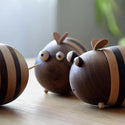 Bee Toothpick Holder Wooden Handmade Table Decorations