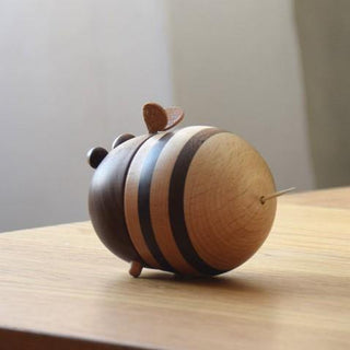 Bee Toothpick Holder Wooden Handmade Table Decorations