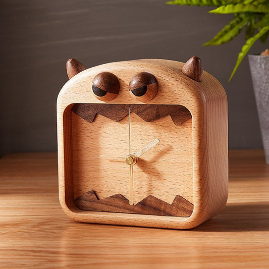 Creative Home Walnut Desk Clock - WOOD KONG