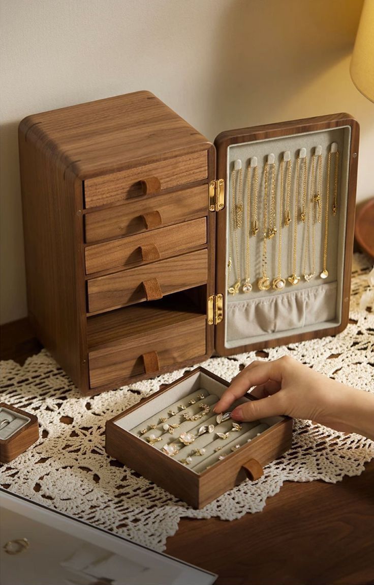 Handmade Wooden Jewelry Boxes refrigerator jewelry box - WOOD KONG