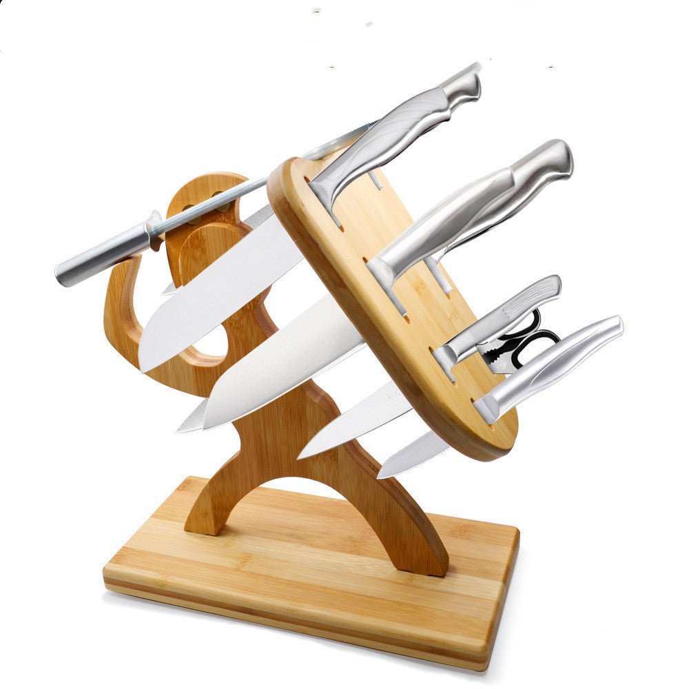 Humanoid Creative Maple Wooden Knife Holder - WOOD KONG