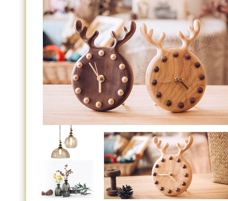 Nordic Solid Wood Simple Wall Clock Pendulum - WOOD KONG